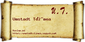 Umstadt Tímea névjegykártya